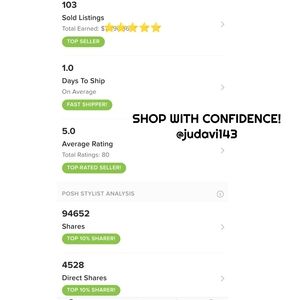 💯% Authentic items! Mostly Brand New items!